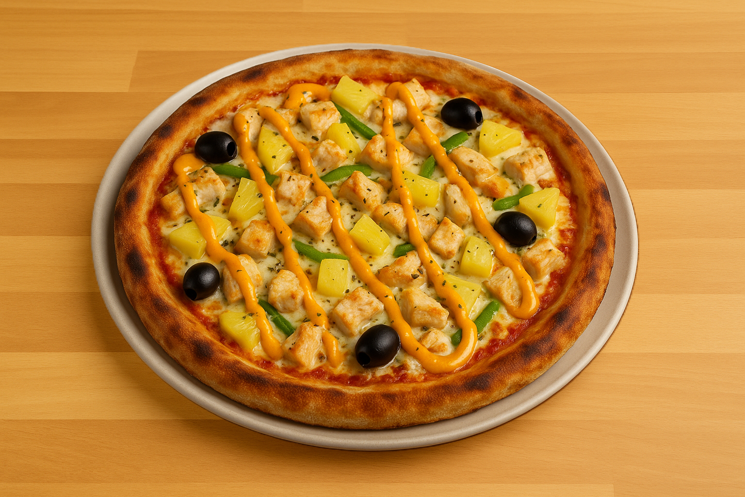 Tropicale (pizza du mois)