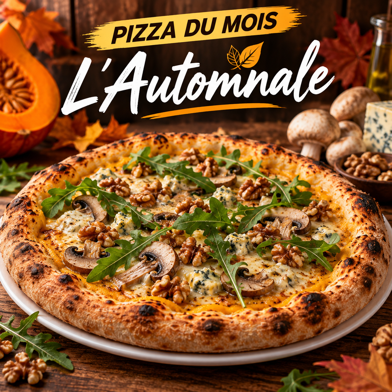 🍁 L’Automnale – La pizza du mois d’octobre